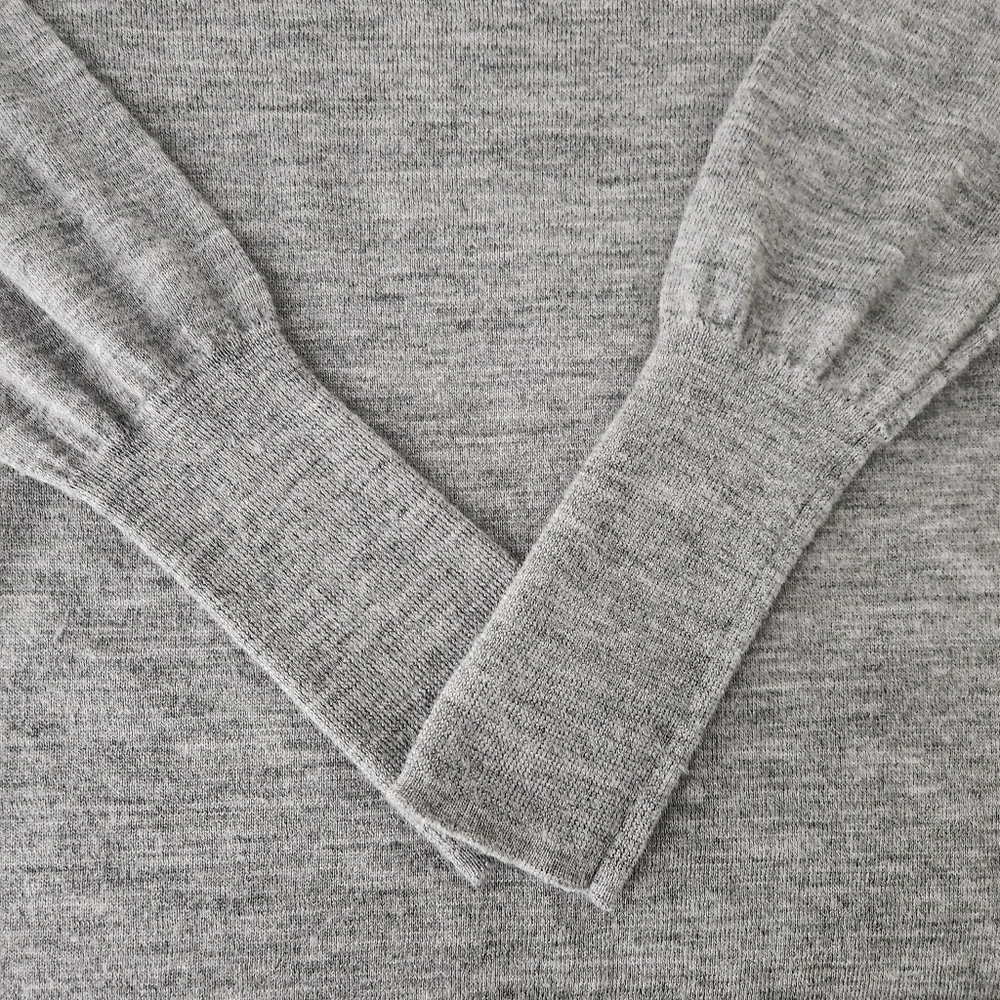 BADGLEY MISCHKA Grey 100% Merino Wool Lightweight Sweater xl - Picture 6 of 12